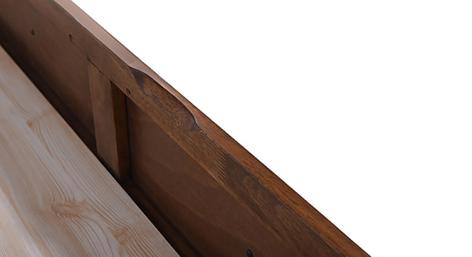 Ateneo Storage Headboard Single Bed With Trundle And Storage(Polished cherry)